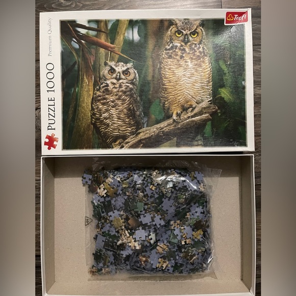 Trefl TR10603 Puzzle, Owls 1000 piece puzzle 🧩 - Picture 2 of 4